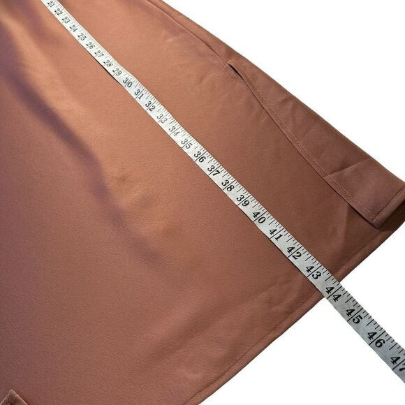 BHLDN Cali Satin Cowl Neck Midi Slip Dress In Sedona, Size 0 - Picture 10 of 10